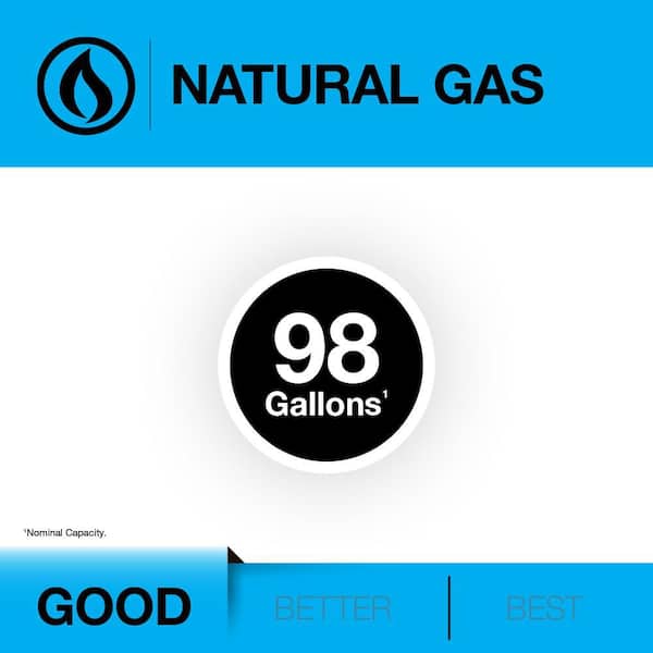 Performance 98 Gal. Tall 76,000 BTU Natural Gas Water Heater with 6-Year Warranty