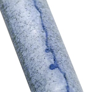 Angela Harris Blue 1 in. x 8 in. Polished Ceramic Wall Pencil Liner Tile