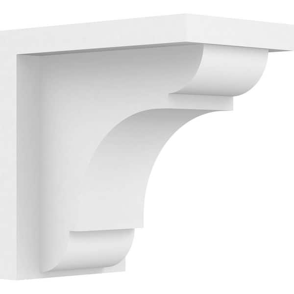 Ekena Millwork 5 in. x 8 in. x 8 in. Standard Bryant Architectural Grade PVC Unfinished Bracket