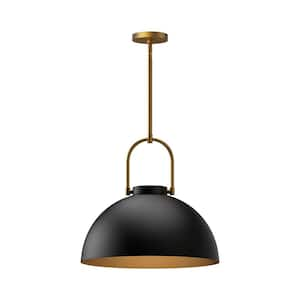 Harper 60-Watt 1-Light Matte Black Pendant Light