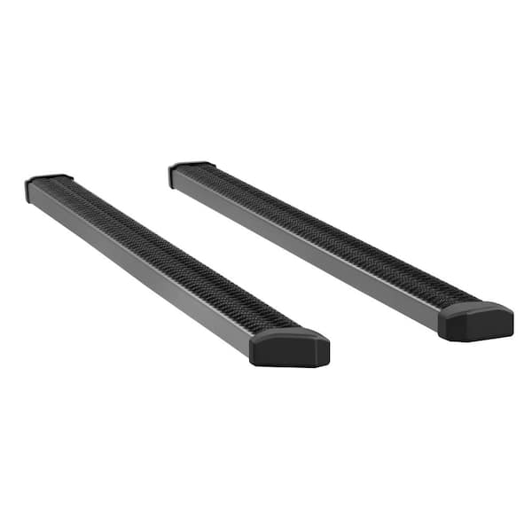 SlimGrip 88-Inch Black Aluminum Truck Running Boards, Select Nissan Titan, XD