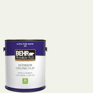 1 gal. #PPU18-07 Falling Snow Ceiling Flat Interior Paint