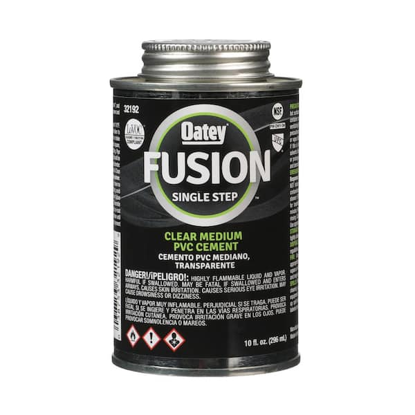 Oatey Fusion One-Step 10 oz. Clear PVC Cement