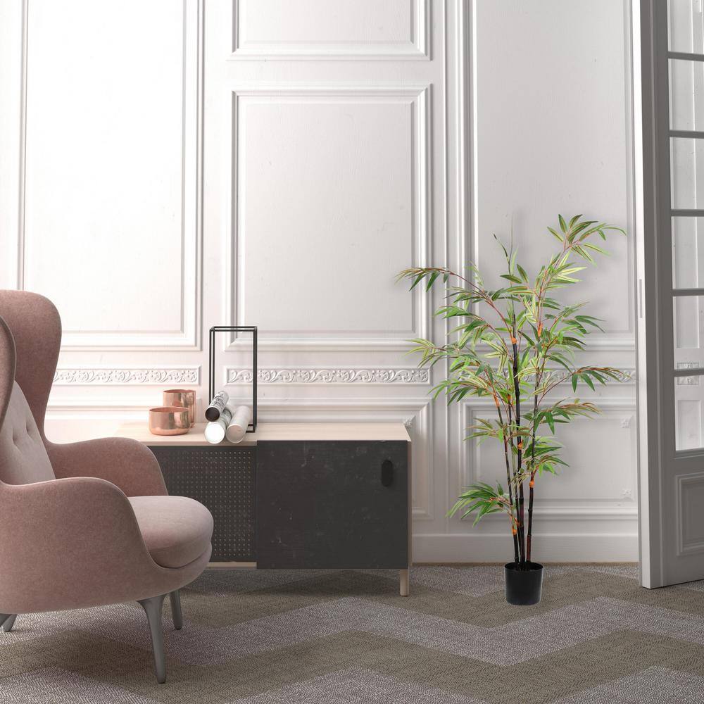 4 ft. Black Artificial Potted Japanese Bamboo Tree price history on PriceWatchPro