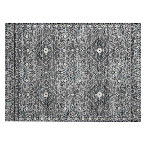 Chantille Machine Washable Indoor/Outdoor Abstract ACN3164 Gray 3 ft. x 4 ft. Area Rug