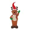 Home Accents Holiday 9 Ft Pre-Lit LED Giant-Sized Airblown Reindeer ...