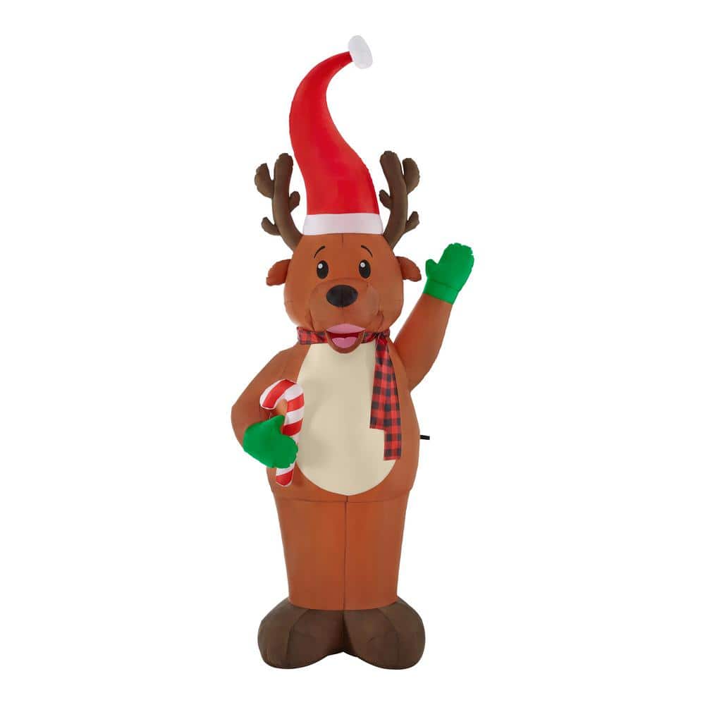 Home Accents Holiday 9 ft PreLit LED GiantSized Airblown Reindeer