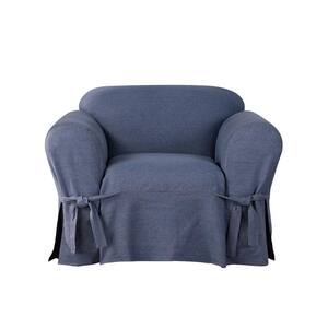 Authentic Denim Indigo Cotton 1 Piece Chair Slipcover