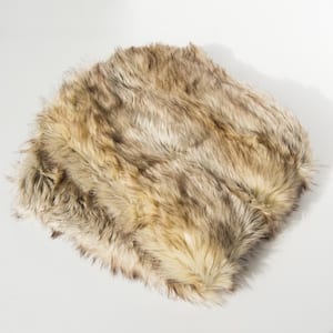 Kitt Fox Faux Fur Throw 54 in. x 36 In.