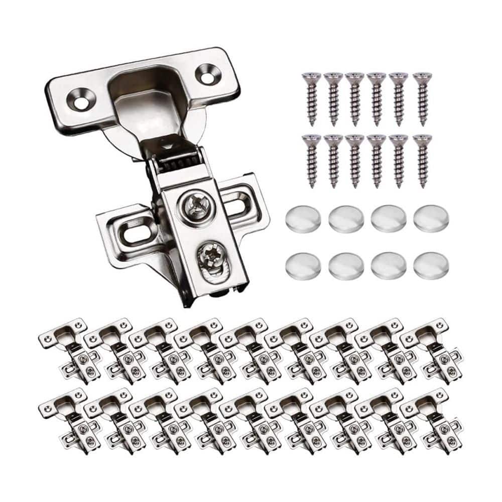 20 Pack Soft Close Cabinet Door Hinges, for 1/2 in. Partial Overlay Cupboard, Stainless Steel Concealed Cabinet Hinges price history on PriceWatchPro