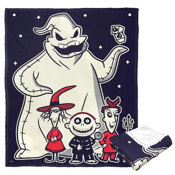 THE NORTHWEST GROUP Nightmare Before Christmas Terror Trio Silk Touch Multi-Colored Throw Blanket