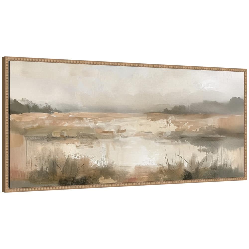 "Sylvie ""Abstract Landscape"" by The Creative Bunch Studio Landscape Framed Canvas Art Print 18 in. x 40 in." price history on PriceWatchPro