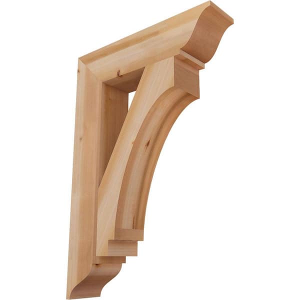 Ekena Millwork 5.5 in. x 38 in. x 26 in. Western Red Cedar Imperial Traditional Smooth Bracket