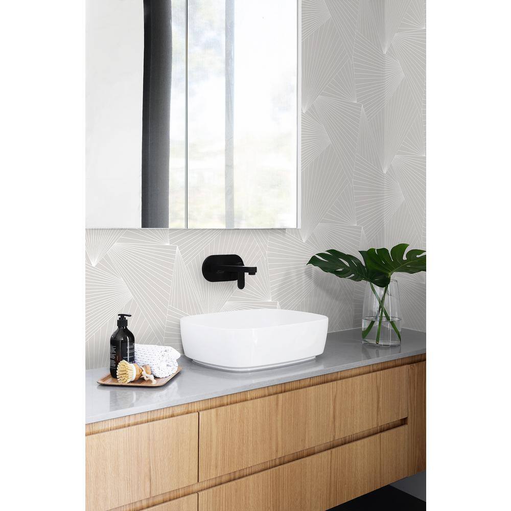 Granite Dust Gray Geometric Peel and Stick Wallpaper