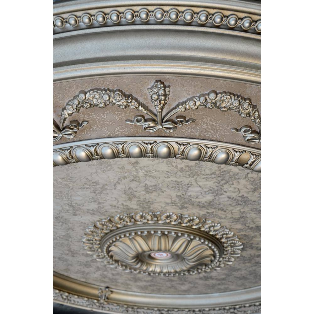 Champagne Silver and Gold 63" Round Ceiling Medallion