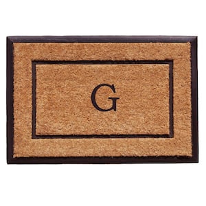 The General Monogram Doormat, 18" x 30", Letter G