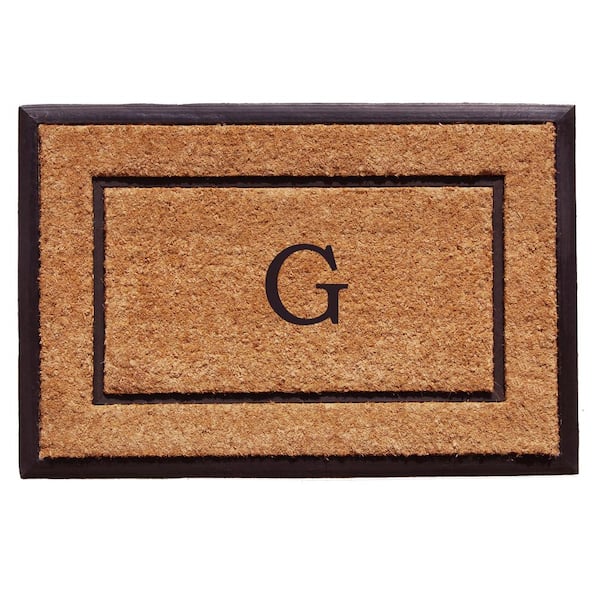 Calloway Mills The General Monogram Doormat, 18" x 30", Letter G