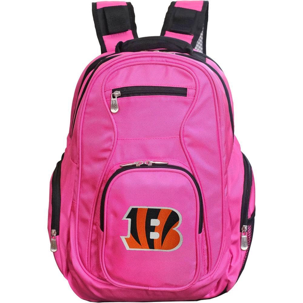 Cincinnati Bengals 20 in. Pink Backpack with Laptop Compartment
