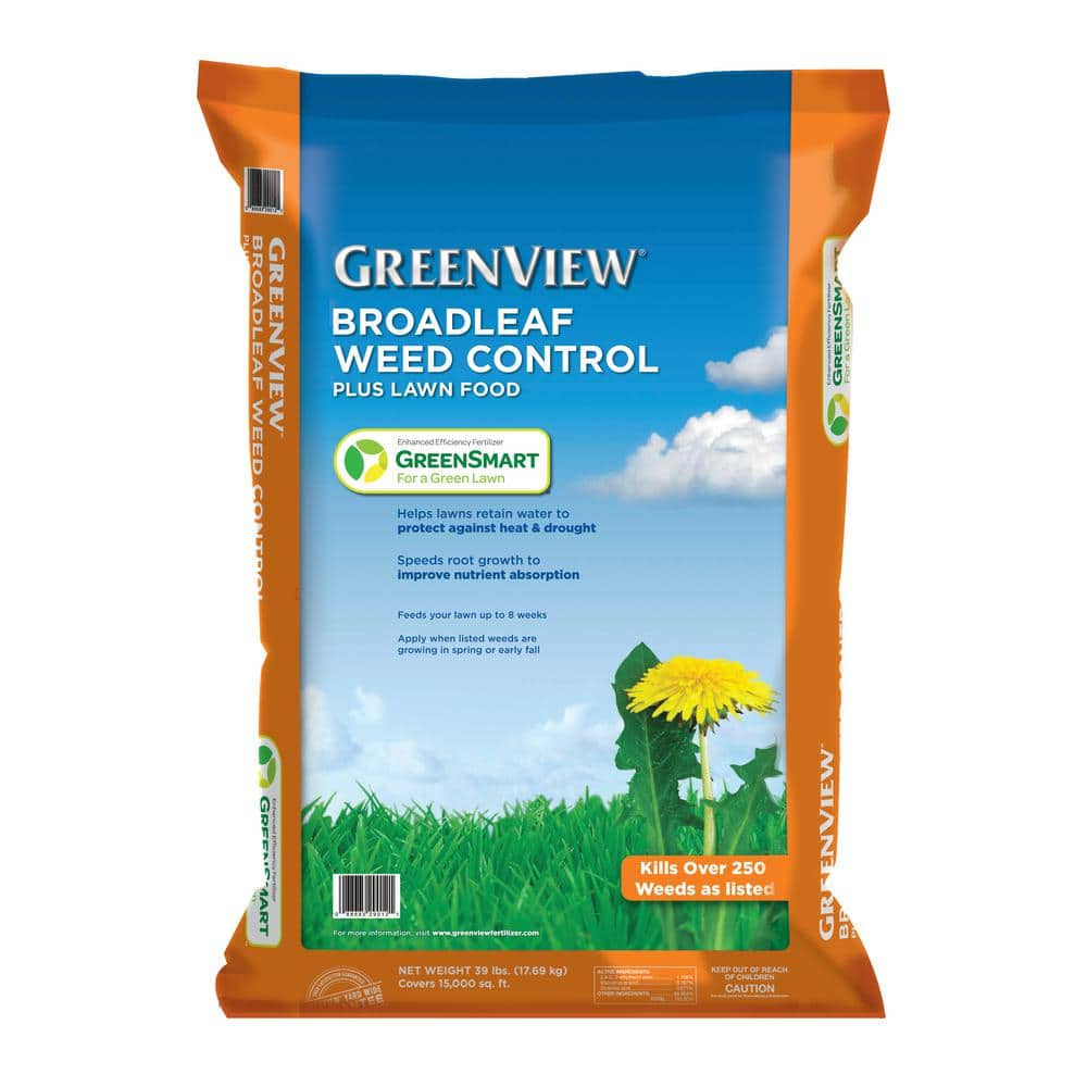 GreenView Broadleaf Weed Control + Lawn Food - 39 lb. - Covers 15 000 sq. ft.