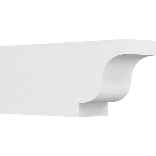 Ekena Millwork 6 in. x 10 in. x 24 in. Standard Newport Architectural Grade PVC Rafter Tail Brace