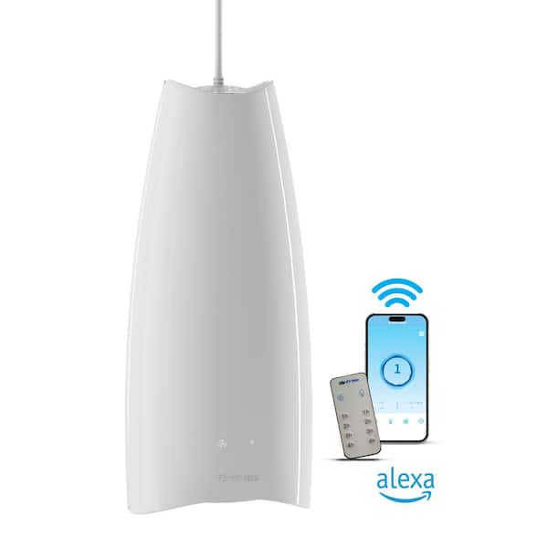 AirFree Lamp, 450 sq.ft. Filter-Free Technology, Silent, Ceiling Air Purifier, White, Destroys Mold, Eliminates Odors