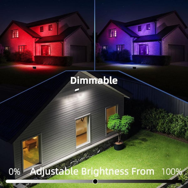 BeamBox Black Plug-In Integrated LED Landscape Flood Light 30-Watt