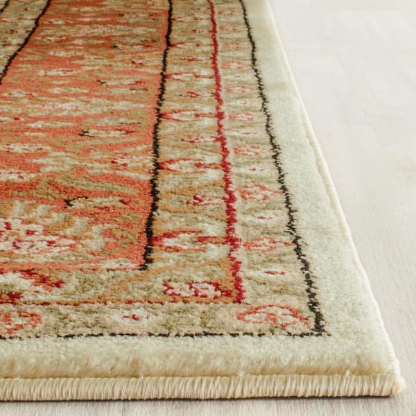 Lyndhurst Ivory/Rust 2 ft. x 10 ft. Border Runner Rug