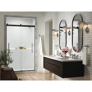Levity Plus 45-48 in. W x 82 in. H with 3/8 in. Thick Sliding Frameless Shower Door Crystal Clear Glass