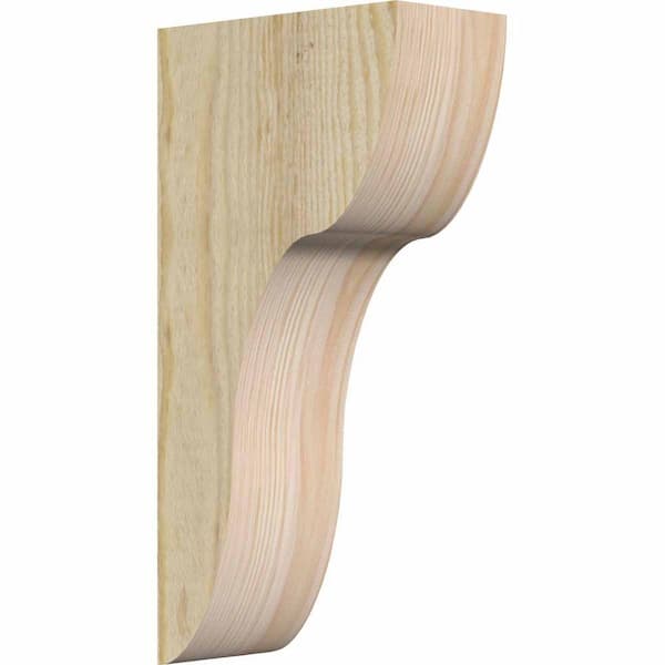 Ekena Millwork 6 in. x 12 in. x 24 in. Douglas Fir Carmel Rough Sawn Corbel