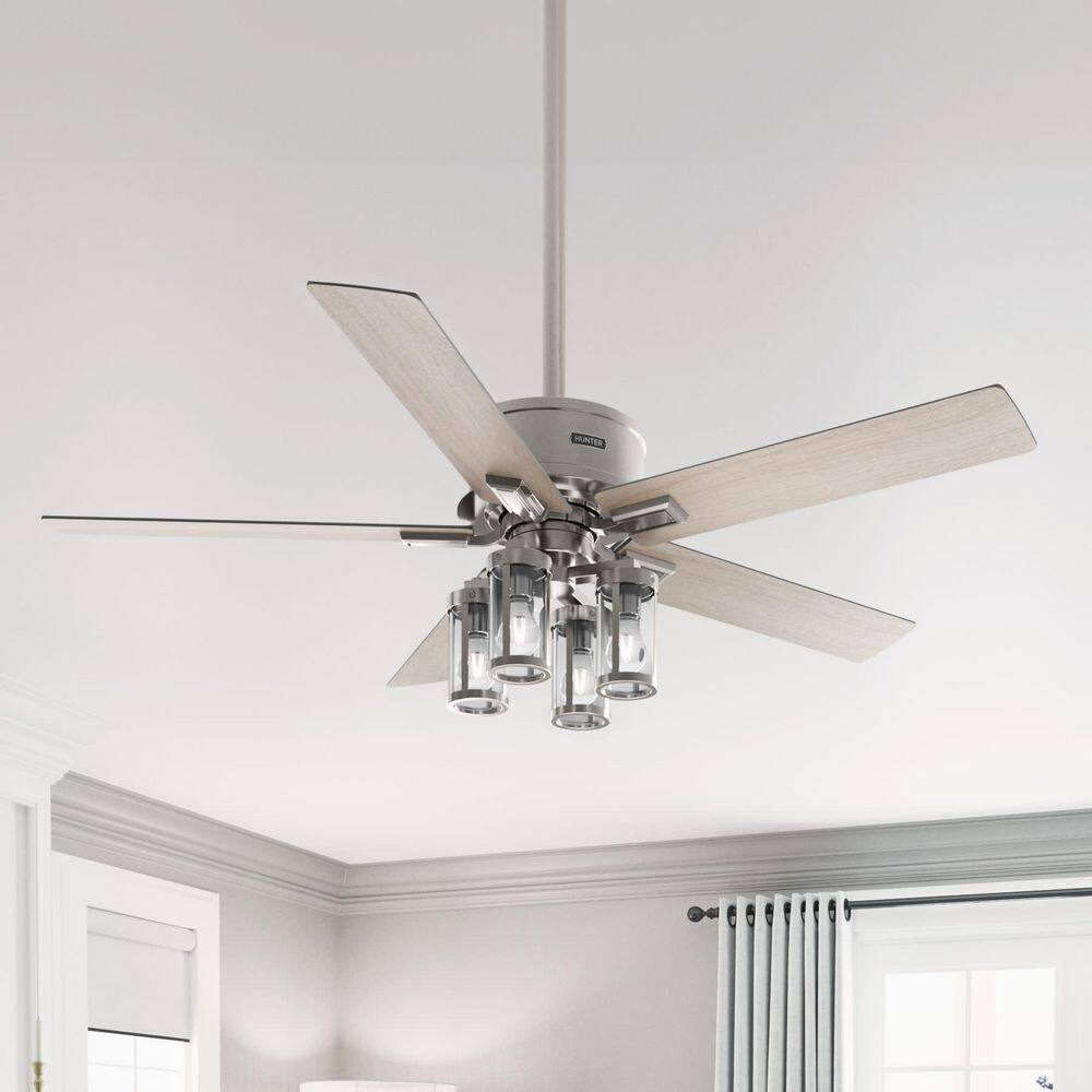 Hunter 52 inch Astwood II Brushed Nickel Ceiling Fan with LED Light Kit and Handheld Remote price history on PriceWatchPro