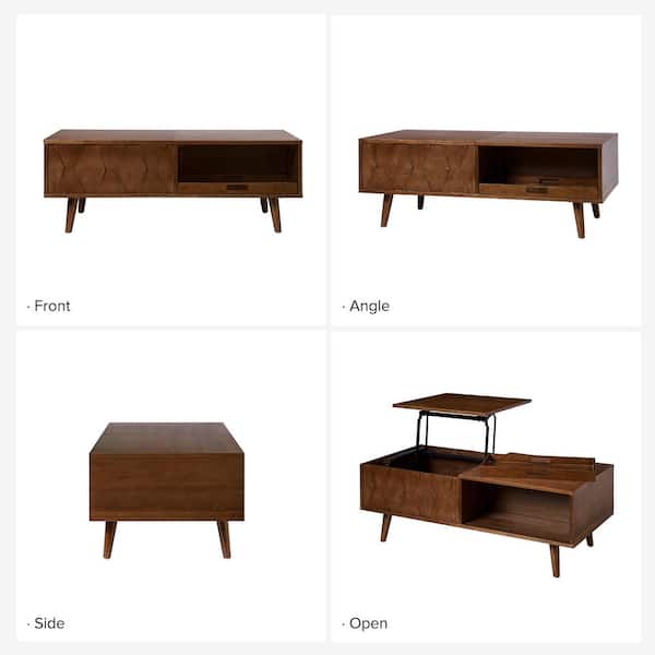 Suki Nightstand - Burnished Black | Four Hands