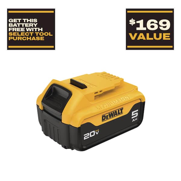 20V MAX Premium Lithium-Ion 5.0Ah Battery Pack