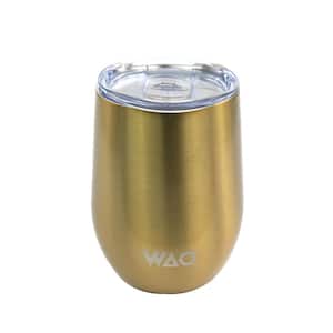 12 oz. Gold Stainless Steel Travel Mug with Lid