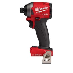 M18 FUEL ONE-KEY 18 Volt Lithium-Ion Brushless Cordless 1/4 in. Hex Impact Driver (Tool-Only)