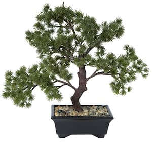 12 in. Artificial Potted Pine Bonsai Tree