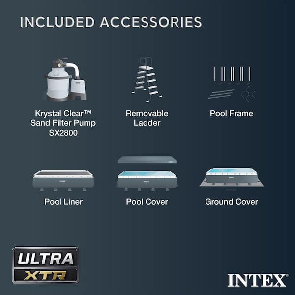 Ultra XTR 32 ft. x 16 ft. Rectangular 52 in. Deep Above Ground Pool Set