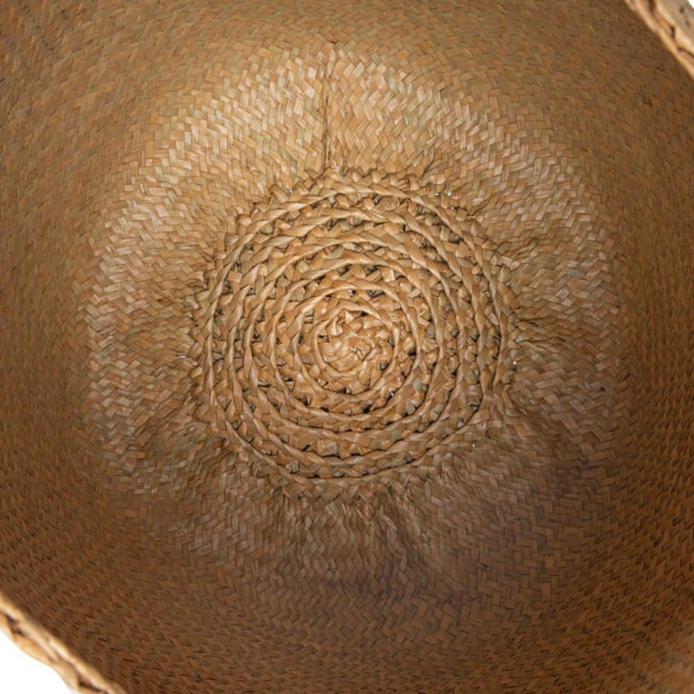 Eco-Friendly Round Seagrass Storage Basket Duo