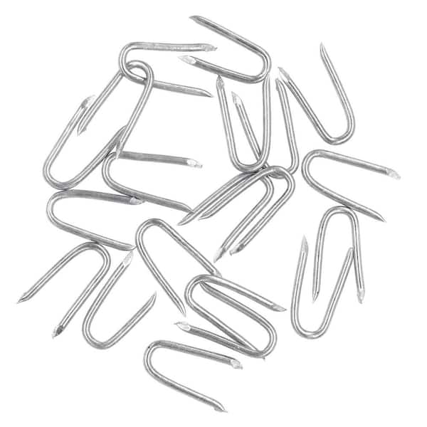 Q195 Carbon Steel Slivery Wire Fencing Galvanised Staples, Securely Attach Chicken Wire Netting Wire Mesh to Fences