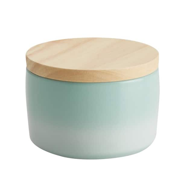 Rachael Ray 9 oz. Ceramics Salt and Spice Box, Light Blue Ombre 47991 ...