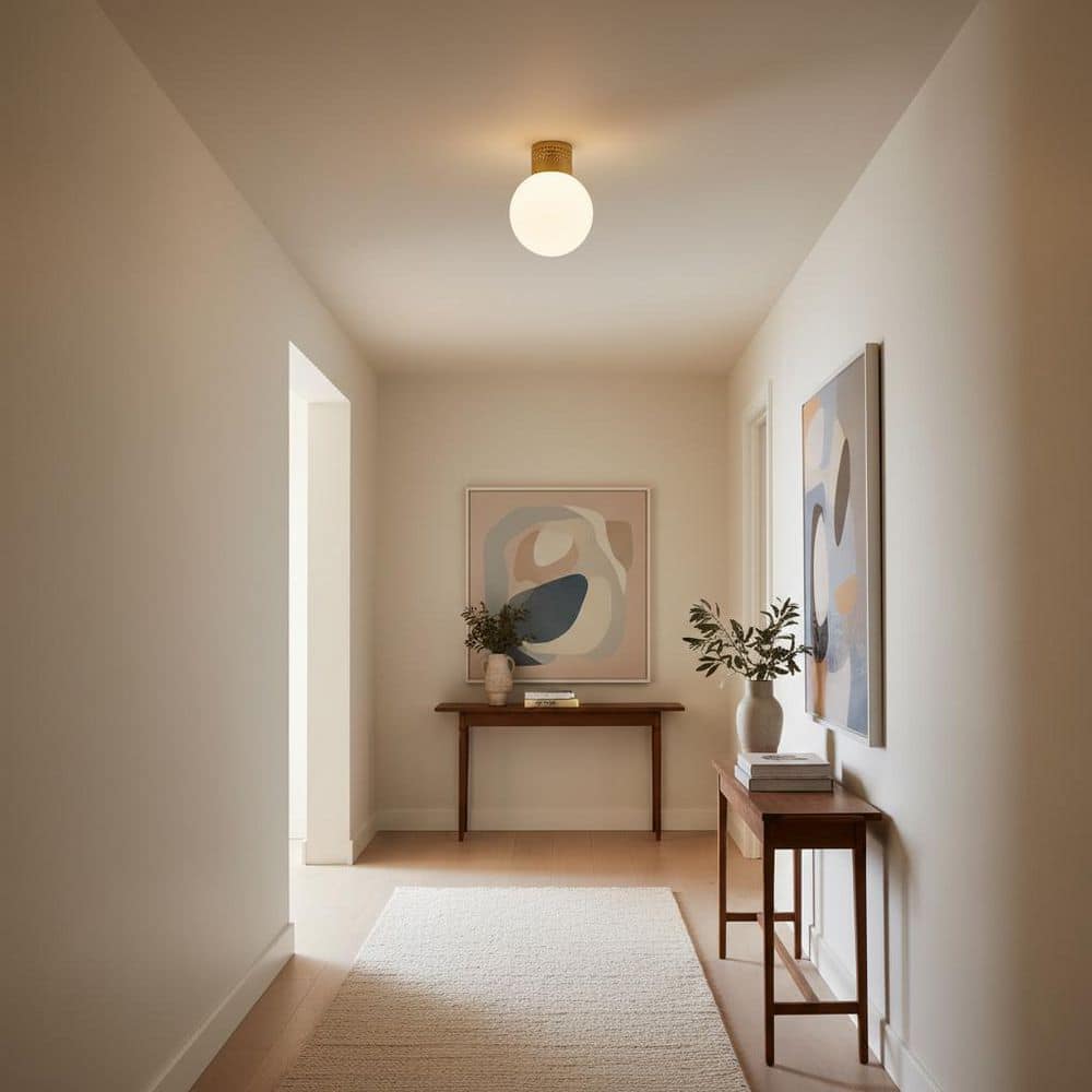 Taj 9.75 In. 1 Light Lacquered Brass Flush Mount price history on PriceWatchPro