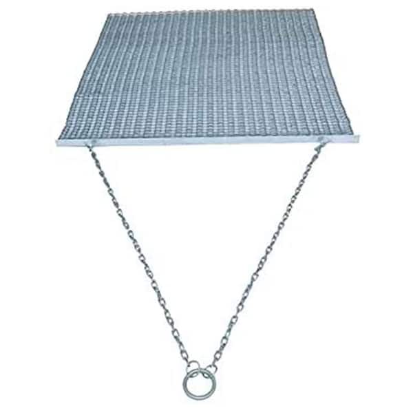 YARD TUFF 4 ft. to 4 ft. Zinc and Steel Field Surface Leveling Drag Mat