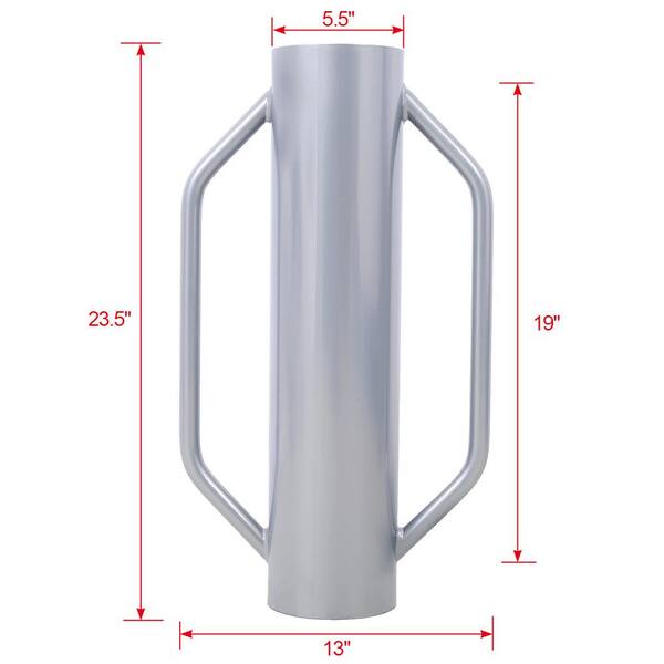 Tatayosi 30 lbs. Metal Fence Post Driver with Handle, Heavy-Duty T Post Pounder Rammer for Installing Fence Gatepost