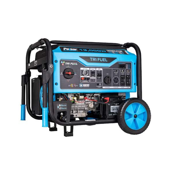 13,000-Watt Remote Switch Start Tri Fuel Gasoline Propane Natural Gas Portable Generator with CO Sentry
