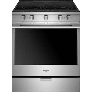 6.4 cu. ft. Smart Slide-in Electric Range with Scan-to-Cook Technology and Air Fry With Connection in Stainless Steel