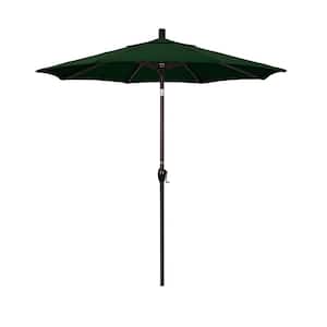 7-1/2 ft. Aluminum Push Tilt Patio Market Umbrella in Hunter Green Pacifica
