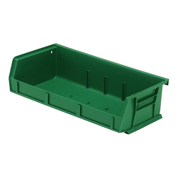 Ultra Series 1.54 qt. Stack and Hang Bin in Green (8-Pack)