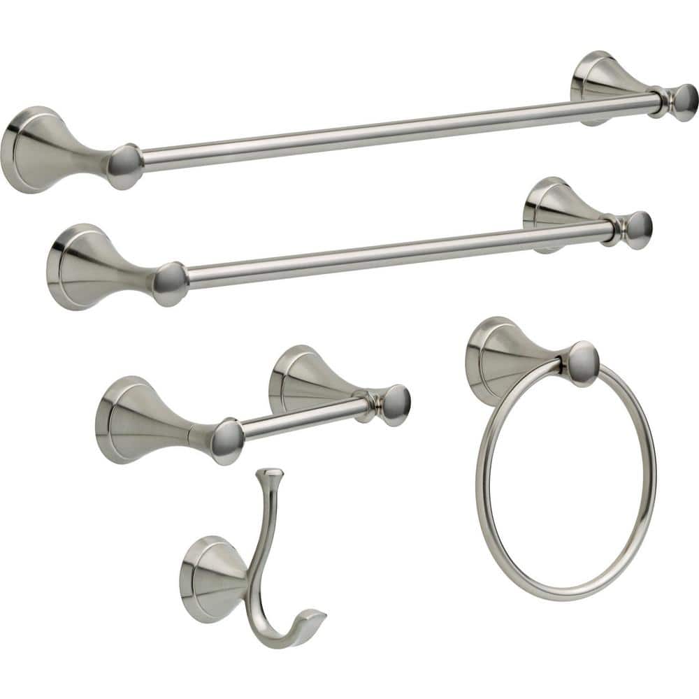 Delta Carlisle 24" Satin Nickel Stainless Steel Shower Grab Bar