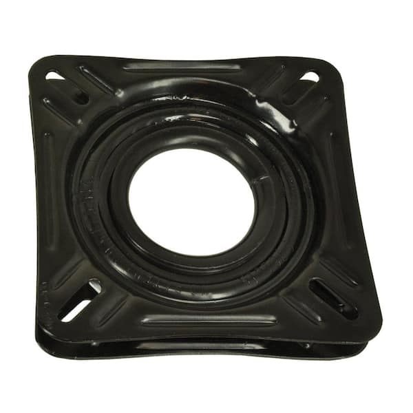 Springfield Non-Locking 360-Degree Seat Swivel - 6.75 in. Square with 0-Degree Tilt, Black E-Coat