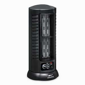 750-Watt/1500-Watt in Oscillating Ceramic Tower Fan Space Heater with Tip-Over Safety Switch and Handle