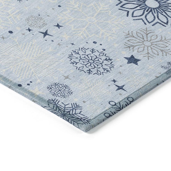 Chantille Machine Washable Indoor/Outdoor Abstract ACN1823 Sky 3 ft. x 4 ft. Area Rug